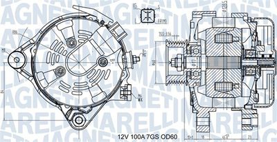 GENERATOR / ALTERNATOR MAGNETI MARELLI 063731613010