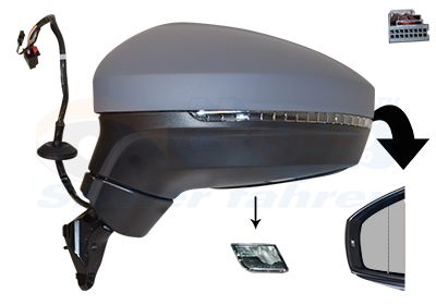 VAN-WEZEL 5747817 Зовнішнє дзеркало  для VW TIGUAN (Фольксваген_ Тигуан)