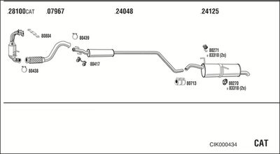 ABGASANLAGE WALKER CIK000434