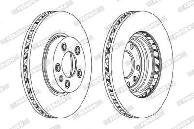 BREMSSCHEIBE FERODO DDF1591RC1 1