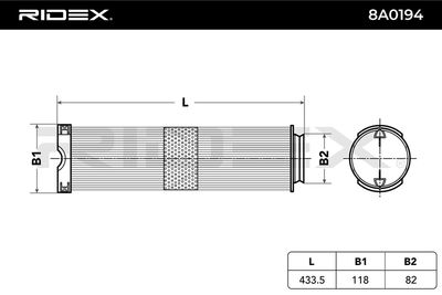 въздушен филтър RIDEX