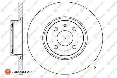 EUROREPAR 1618869380 Тормозные диски  для LANCIA LYBRA SW (839_) 1.6 16V (839BXA1A)