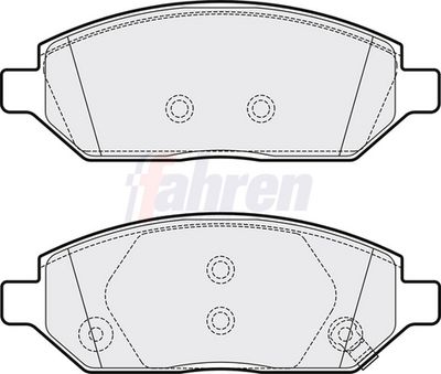 Fahren Brake Pad Set, disc brake FBP3777