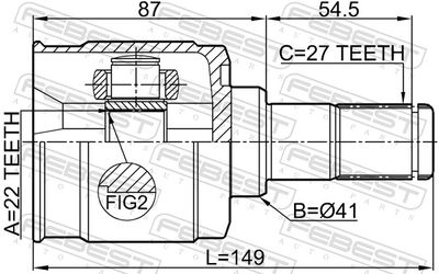 Joint Kit, drive shaft 1211-SD11MT