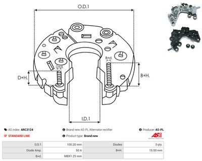 Likriktare, generator AS-PL ARC3124