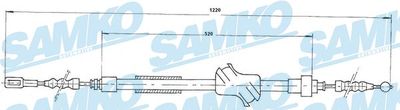 Тросик, cтояночный тормоз SAMKO C0041B для AUDI 90