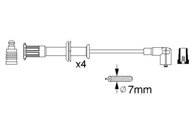 BOSCH Zündleitungssatz
