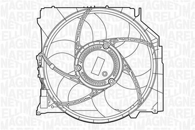 Вентилятор, охлаждение двигателя MAGNETI MARELLI 069422368010 для BMW Z4