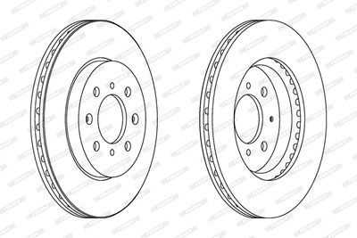 Bromsskiva FERODO DDF1610C