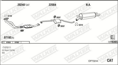 SISTEM DE ESAPAMENT WALKER OP73244