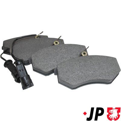 комплект спирачно феродо, дискови спирачки JP GROUP