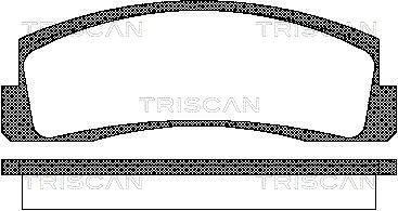 Комплект тормозных колодок, дисковый тормоз TRISCAN 8110 70124 для LADA NIVA