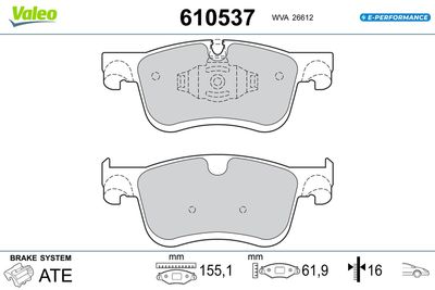 SET PLACUTE FRANA FRANA DISC VALEO 610537