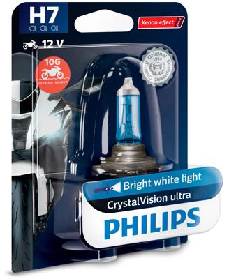 PHILIPS Gloeilamp, bochtenlicht CrystalVision ultra moto (12972CVUBW)