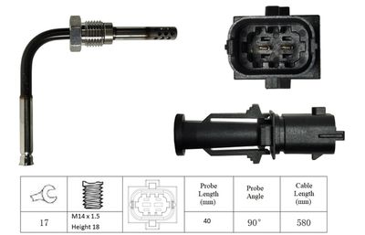 SENZOR TEMPERATURA GAZE EVACUARE LUCAS LGS7034