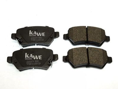 комплект спирачно феродо, дискови спирачки KAWE 810074