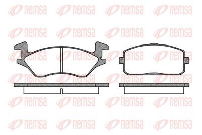 Комплект тормозных колодок, дисковый тормоз REMSA 0105.10 для TOYOTA STARLET