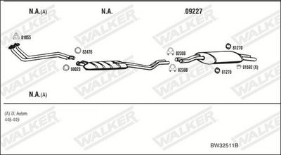 Изпускателна система WALKER BW32511B