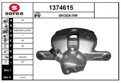 BREMSSATTEL SNRA 1374615