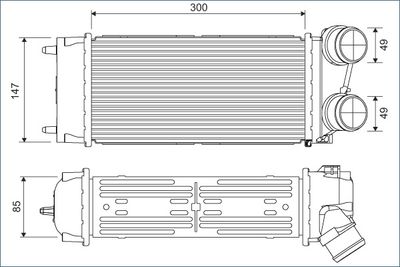 VALEO Intercooler, inlaatluchtkoeler (817845)