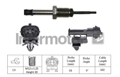 Sensor, exhaust gas temperature Intermotor 27125