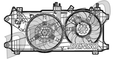 DENSO DER09027 Вентилятор системы охлаждения двигателя  для FIAT DOBLO (Фиат Добло)