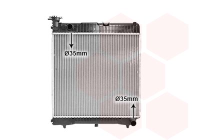 Радиатор, охлаждение двигателя VAN WEZEL 30002085 для MERCEDES-BENZ T1