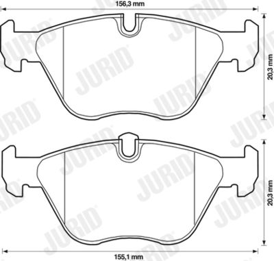 JURID 573185J Тормозные колодки и сигнализаторы  для BMW 3 купе (E46) M3 CSL