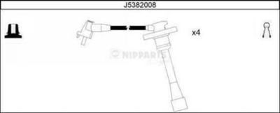Комплект проводов зажигания NIPPARTS J5382008 для TOYOTA CALDINA