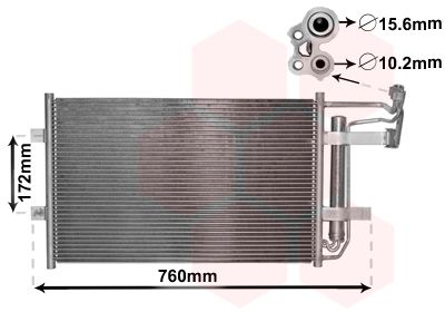 VAN WEZEL Condensor, airconditioning (27005252)
