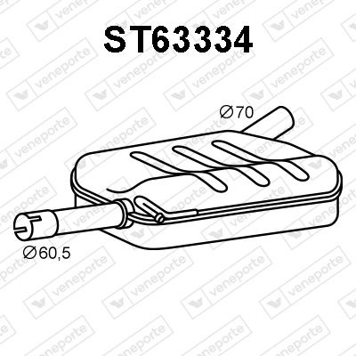 VORSCHALLDäMPFER VENEPORTE ST63334