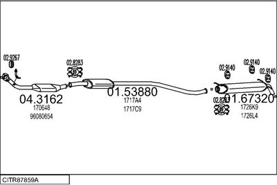 SISTEM DE ESAPAMENT MTS CITR87859A002261
