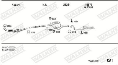 Изпускателна система WALKER VW25069