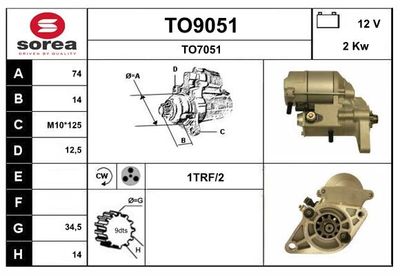 STARTER SNRA TO9051