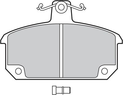 BREMSBELAGSATZ SCHEIBENBREMSE VALEO 598377 1