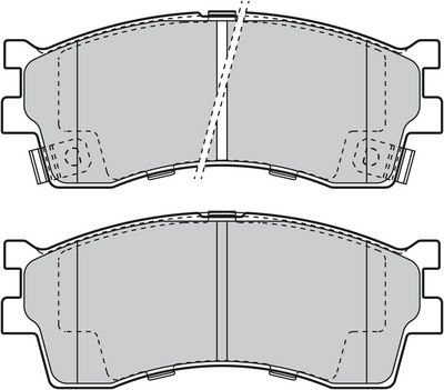 BREMSBELAGSATZ SCHEIBENBREMSE VALEO 598910 1