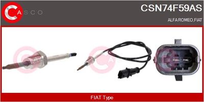 SENZOR TEMPERATURA GAZE EVACUARE