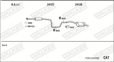 Изпускателна система WALKER FOK134502B