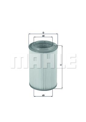 KNECHT LX 2689 Воздушный фильтр  для KIA K2500 (Киа K2500)
