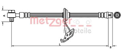 Тормозной шланг METZGER 4116206 для MERCEDES-BENZ M-CLASS