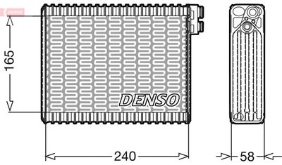 DENSO DEV21004 Испаритель  для PEUGEOT 307 (Пежо 307)