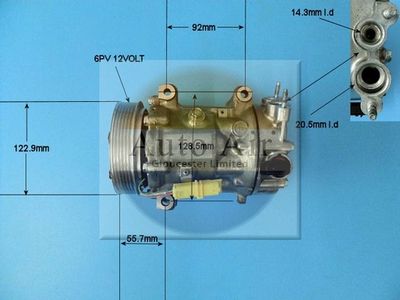 Compressor, air conditioning Auto Air Gloucester 14-1309P