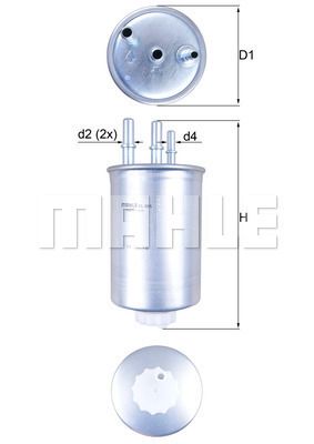 KNECHT KL 505 Топливный фильтр  для SSANGYONG RODIUS (Сан-янг Родиус)