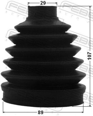 Bellow, drive shaft 0117P-GSX30