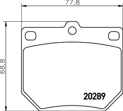Комплект тормозных колодок, дисковый тормоз TEXTAR 2028902 для NISSAN LAUREL