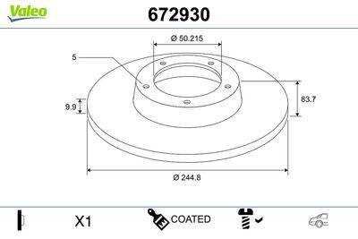 Brake Disc 672930