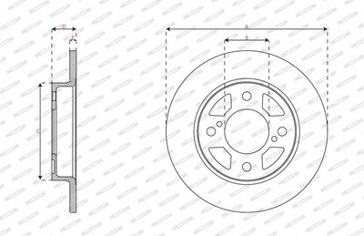 BREMSSCHEIBE FERODO DDF2981C 2