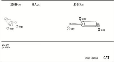 SISTEM DE ESAPAMENT WALKER CIK018463A