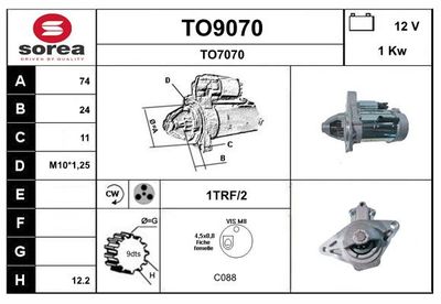 STARTER SNRA TO9070