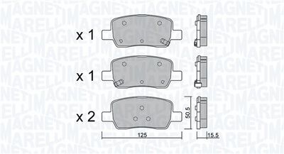BREMSBELAGSATZ SCHEIBENBREMSE